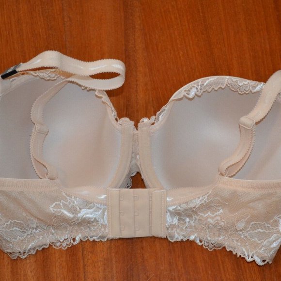 Paramour by Felina Madison full figure Contour T-Shirt Bra | Demi | Lace BG NWT - Picture 5 of 6